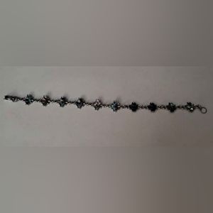 Vintage SJ Jewelry Co. Abalone Shell Maple Leaf Linked Bracelet